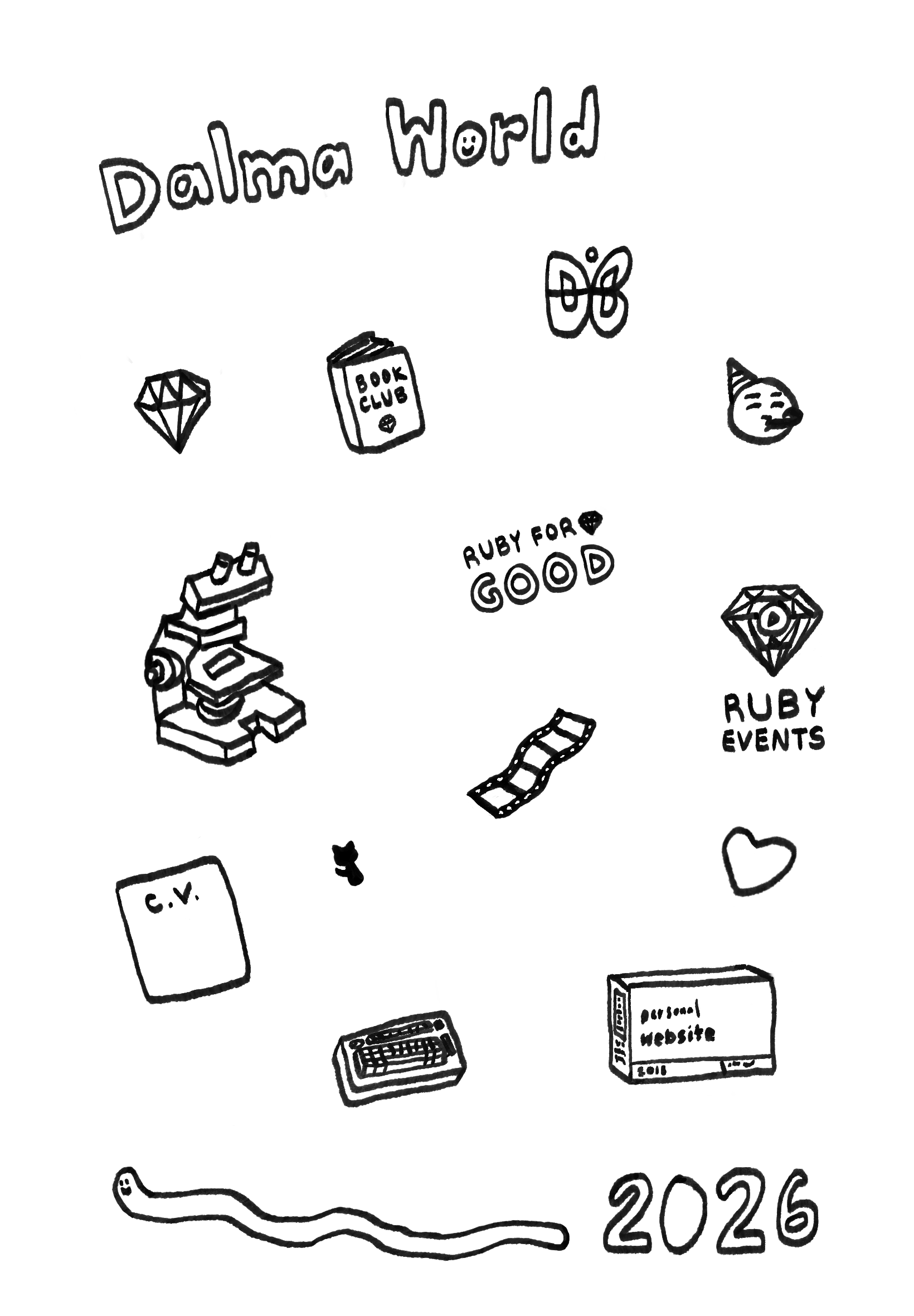 dalma world — a doodle with clickable regions